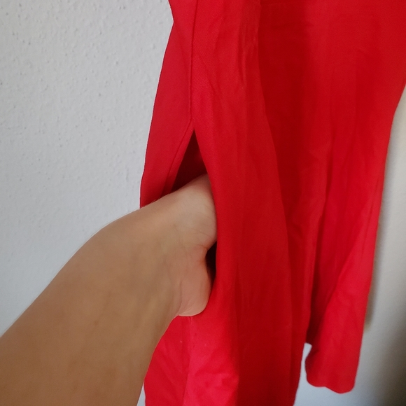 GOOBGS Women's 1950s Retro Vintage Spaghetti Strap Cocktail Swing Dress Pockets - Picture 5 of 8